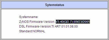 Systemstatus QD.7